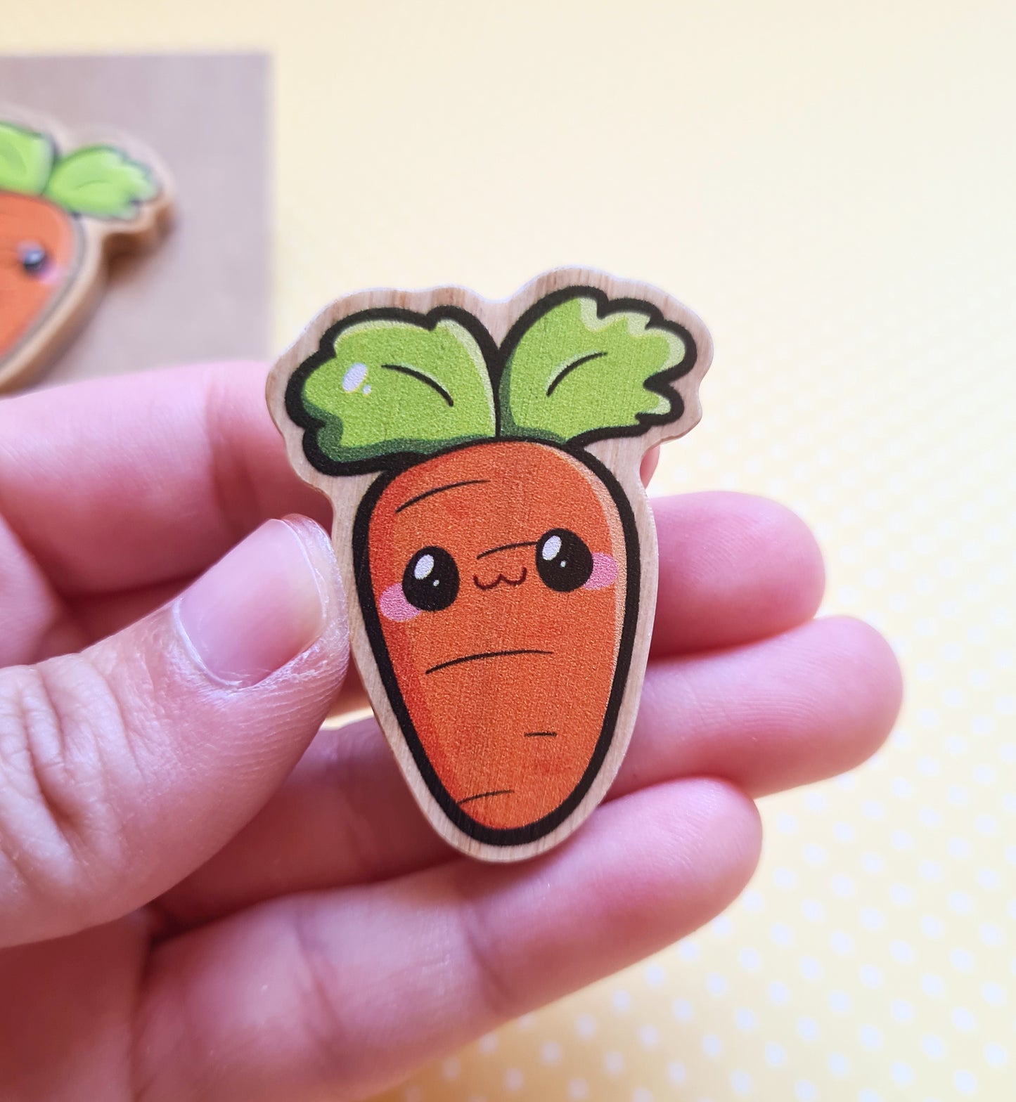 Pin de madera de Zanahoria