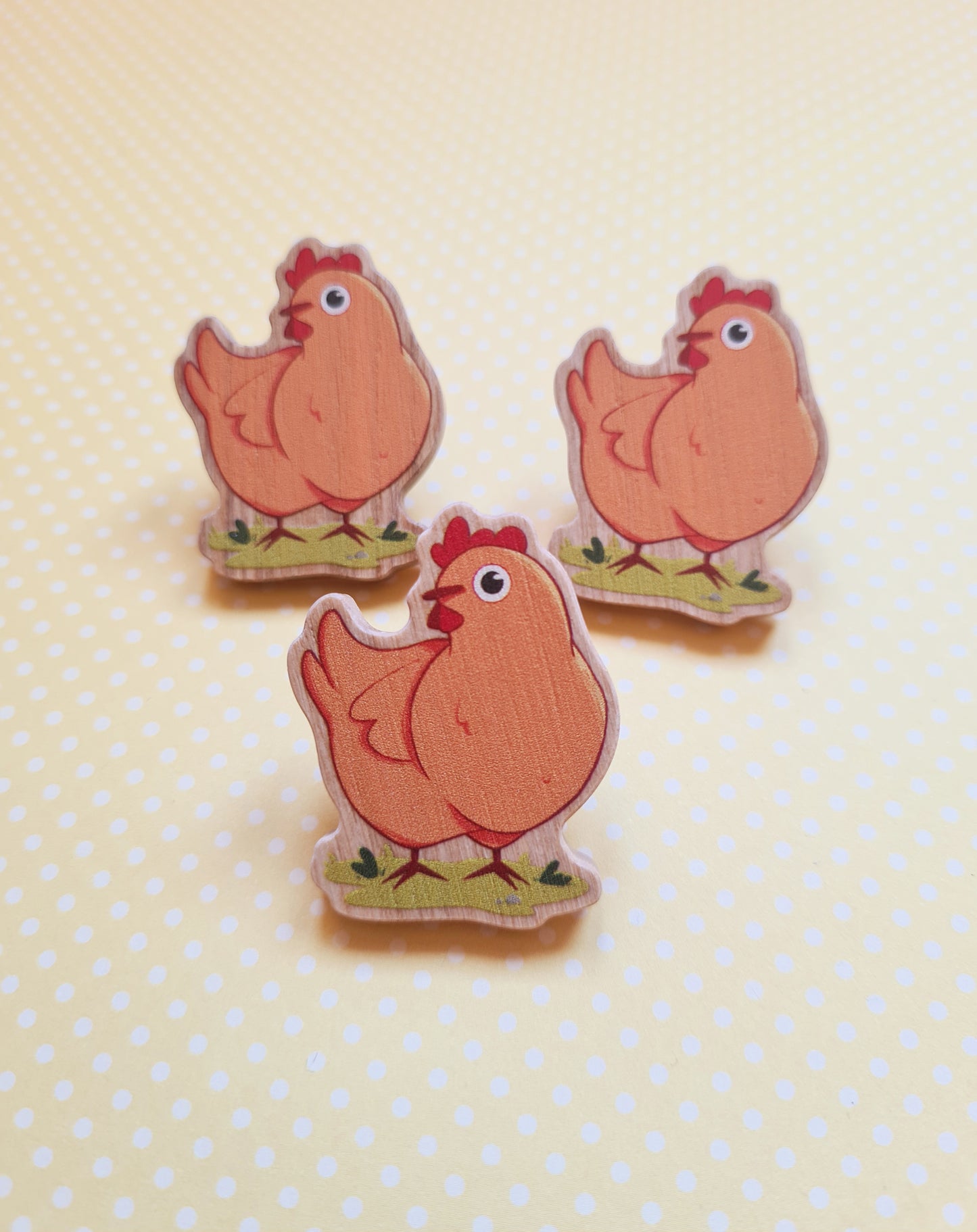 Pin de madera de Gallina