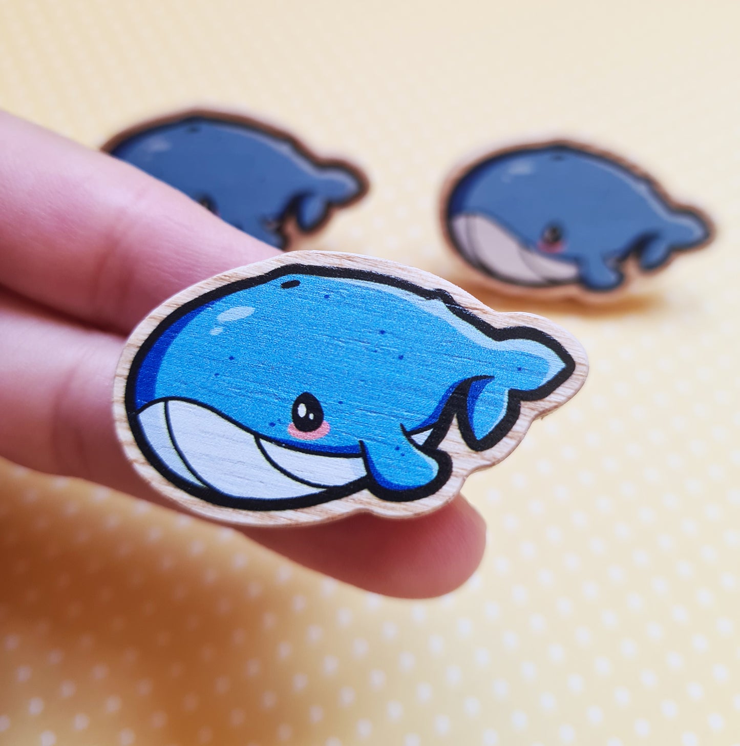 Pin de madera de Ballena