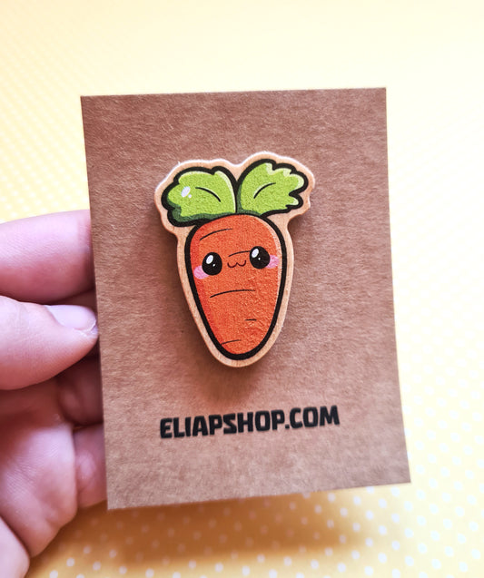 Pin de madera de Zanahoria
