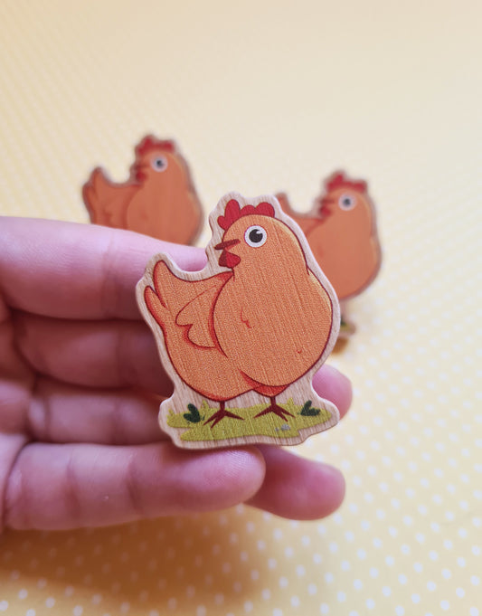 Pin de madera de Gallina