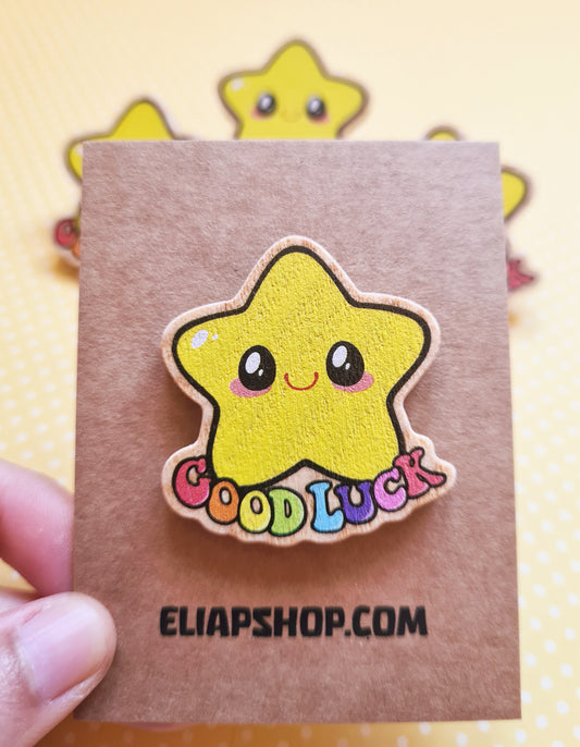 Pin de madera de Estrella