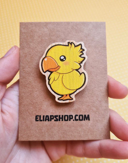 Pin de madera de Chocobo