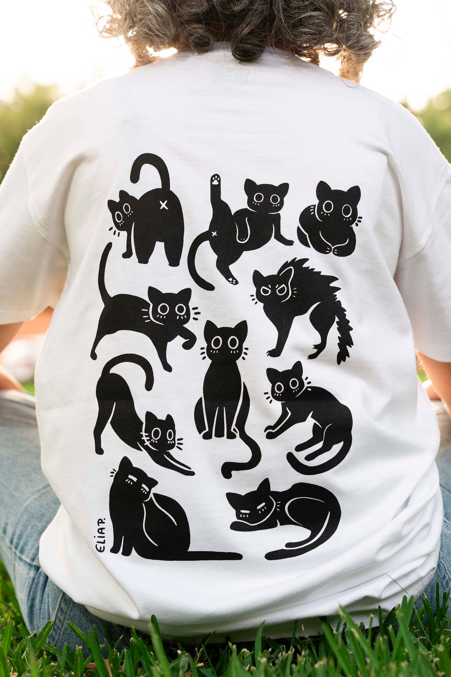 Camiseta Gatos negros