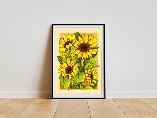 Lámina de Girasoles - A5