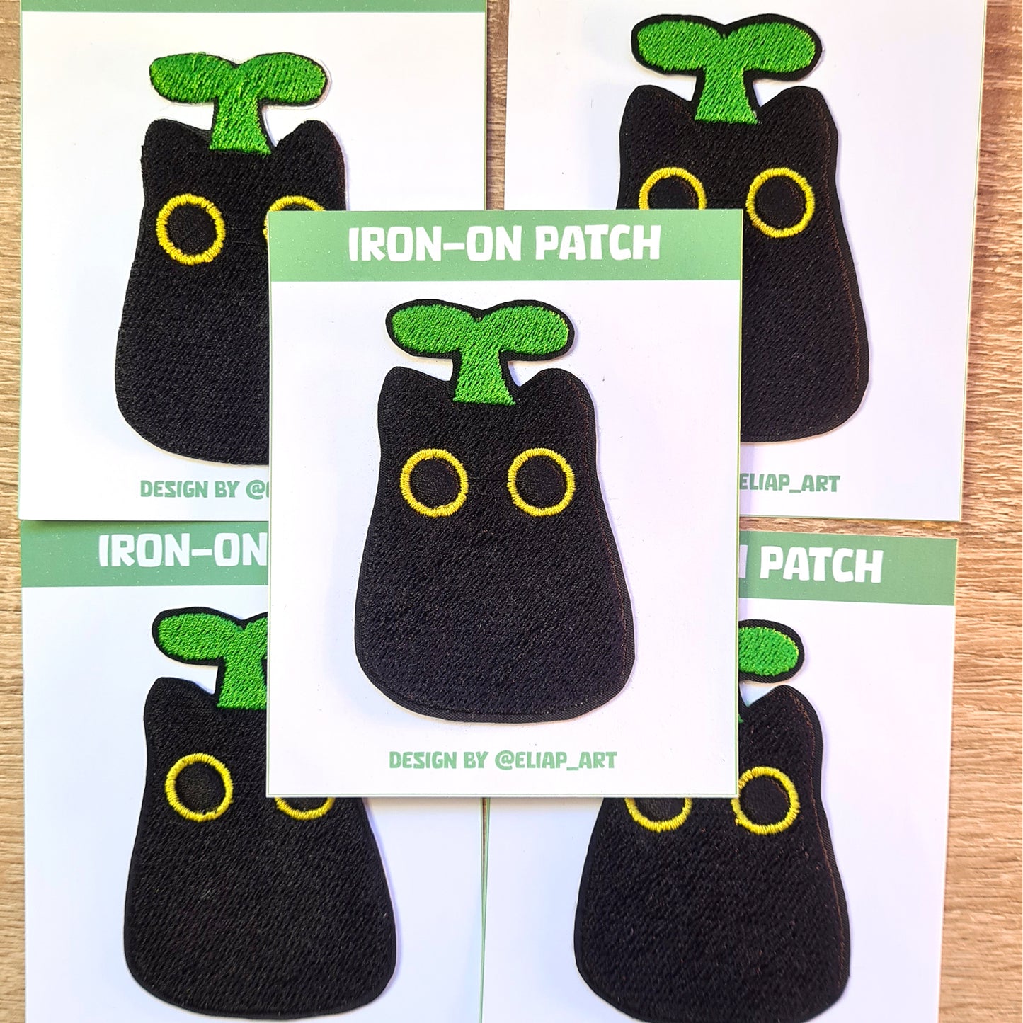 Parche Bordado Gato negro