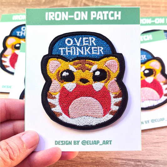 Parche Bordado Tigre Over Thinker