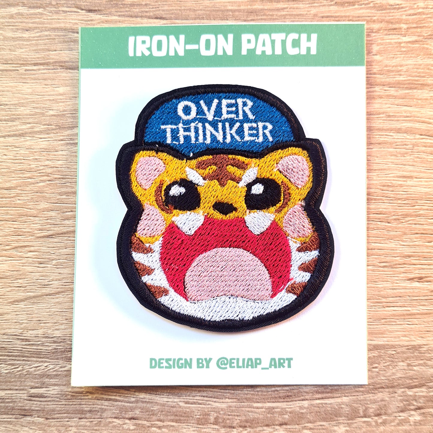 Parche Bordado Tigre Over Thinker