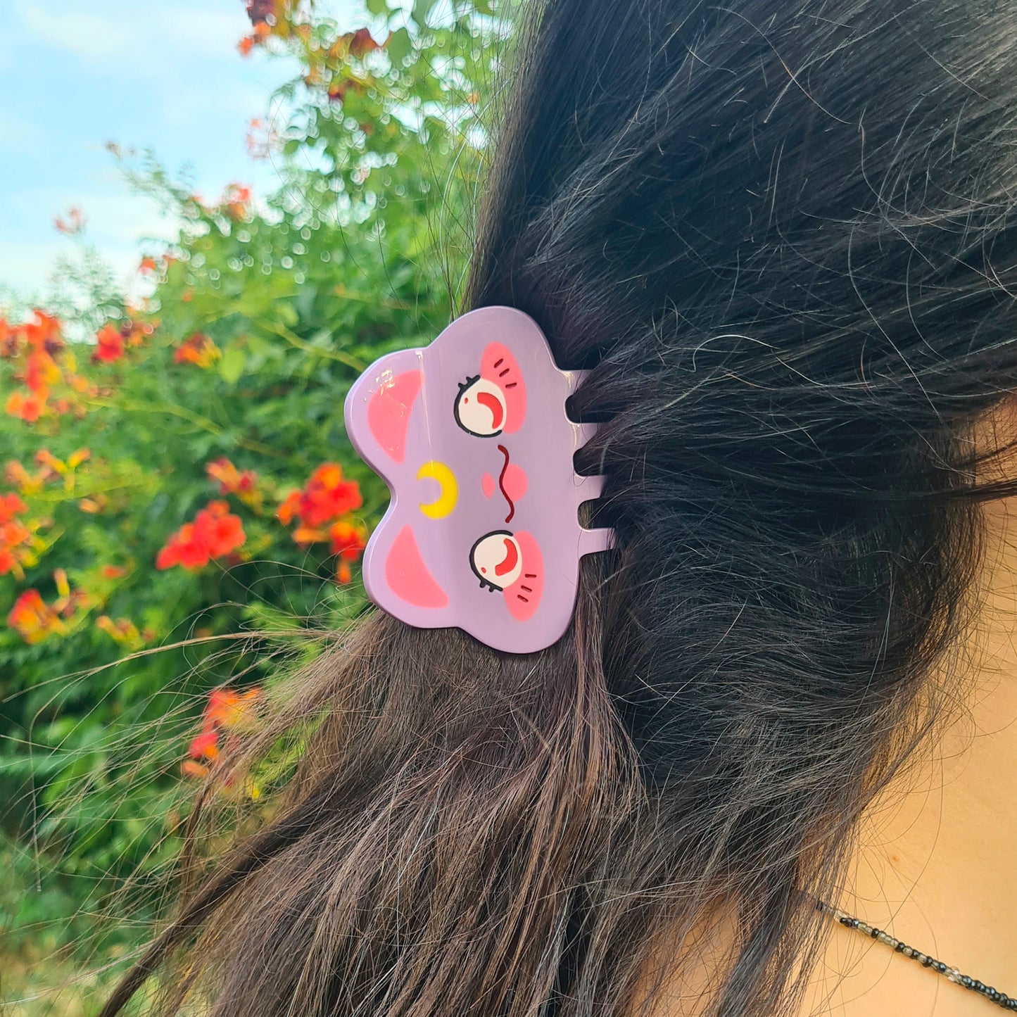 Pinza Pelo de Gato Luna, de sailor moon